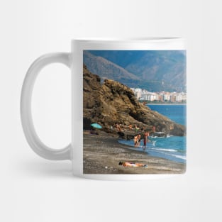 Penoncillo Beach Torrox Costa Nerja Spain Mug